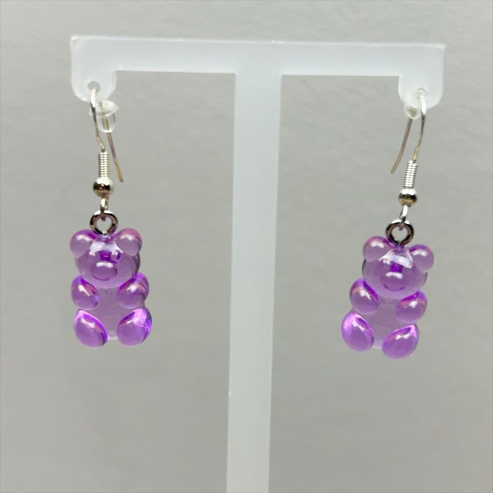 Novelty Earrings Gummy Bears Ear-wire Earrings Handmade